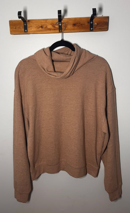 Gentle Fawn Camel Cowl Neck Sweater | Size L